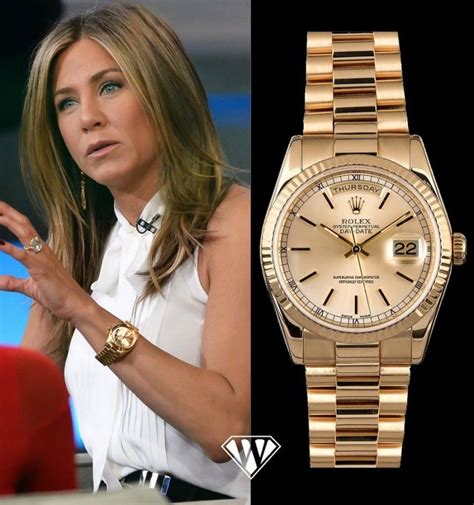 jennifer aniston rose gold rolex|jennifer aniston watch review.